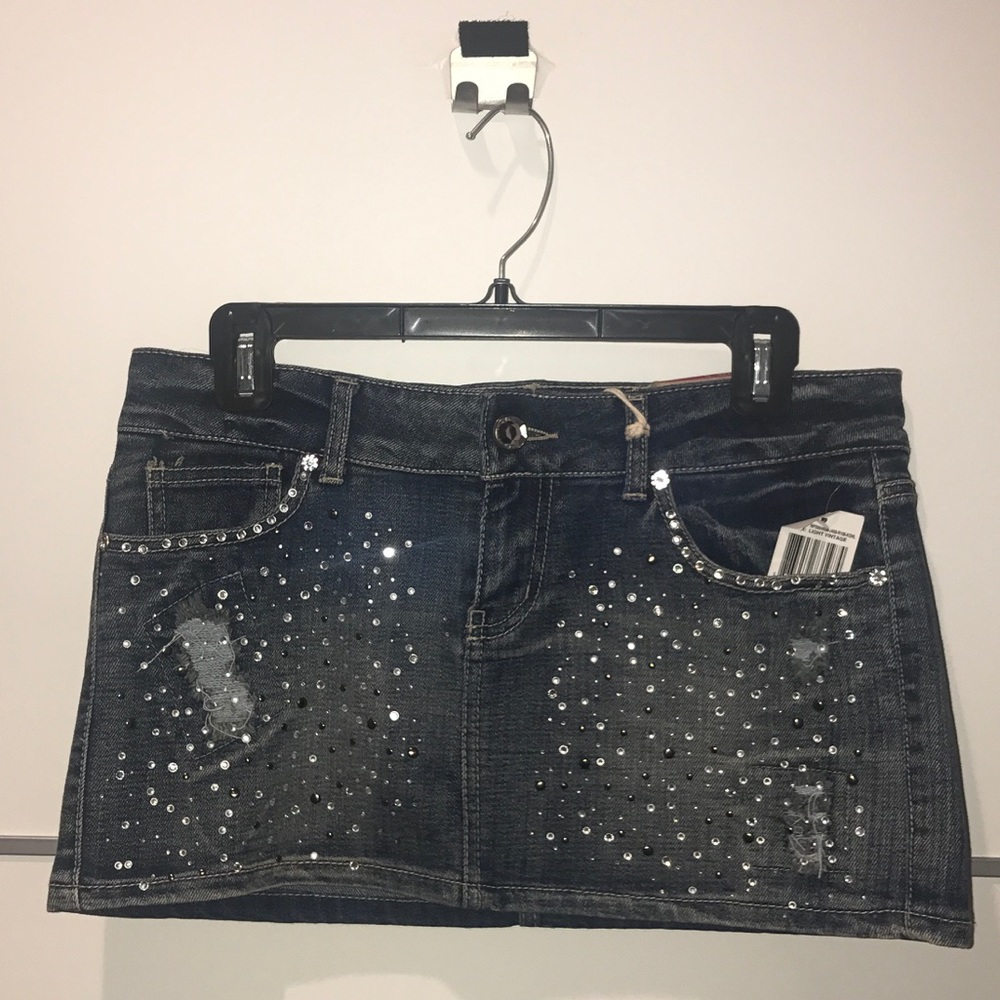 Denim skirt with Rhinestones